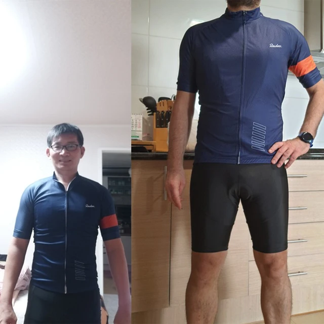 Raudax Men's Classic Black Cycling Jersey – Short Sleeve Summer Bike Shirt 3