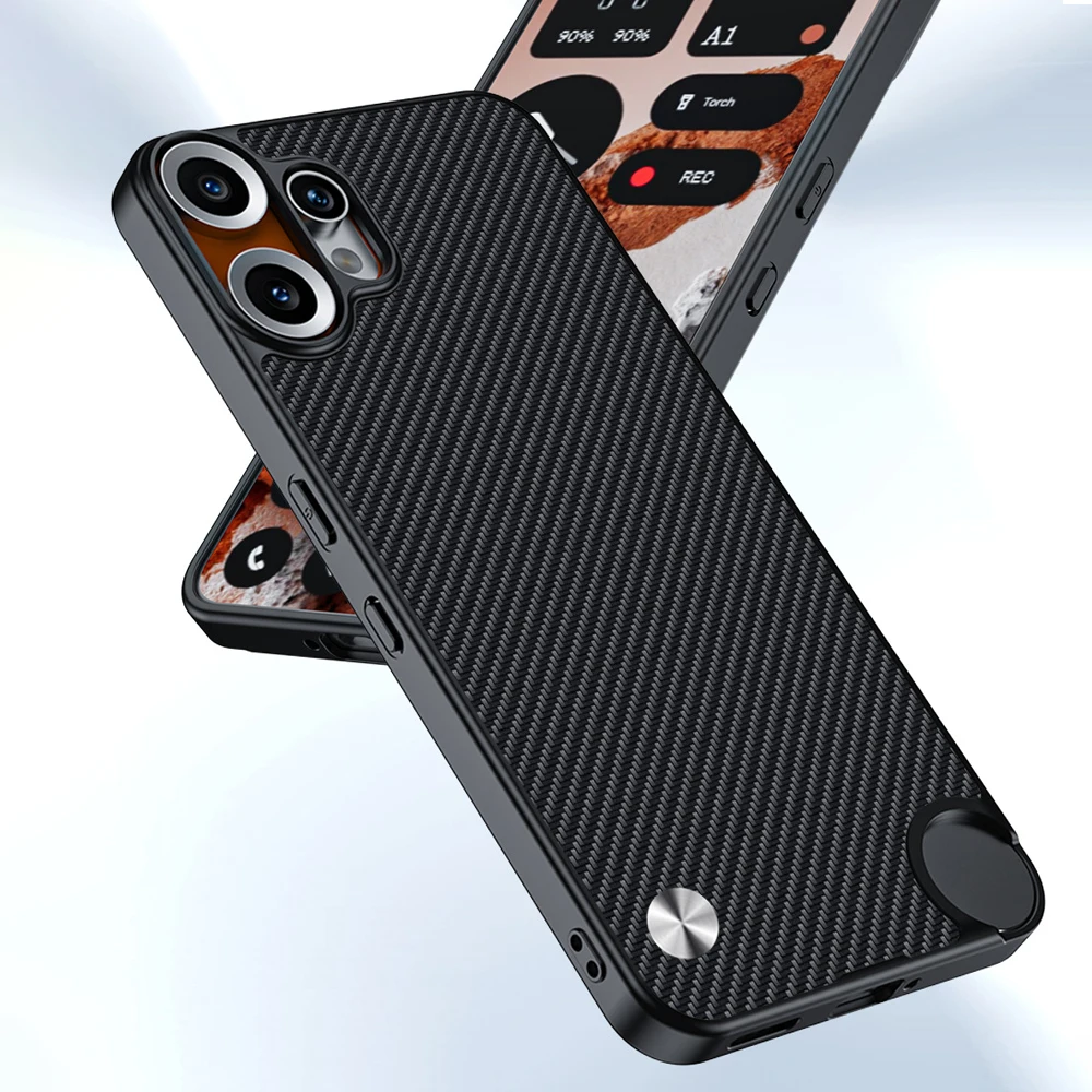 Luxury Fiber Texture PU-Leather Shockproof Phone Case