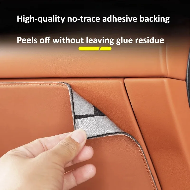 For AITO 8 M8 2025 2Pcs Car Main and Co-Driver Lower Anti-kick Pads Center Console Side Leather Protective Mats Car Accessories detail image 4