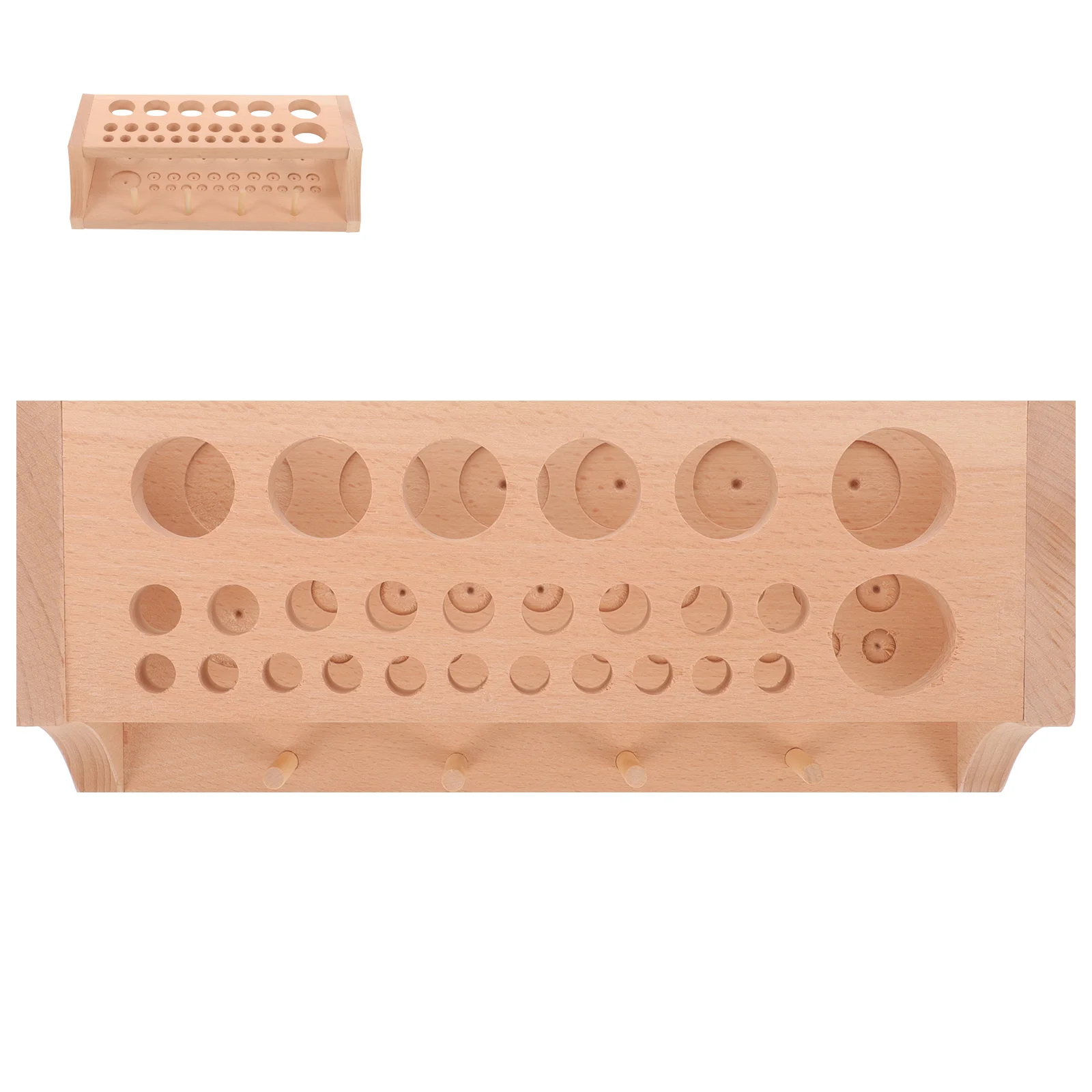 

Tools Rack Storage Holder for Porous Wood Stand Working Wooden Organizer Shelf