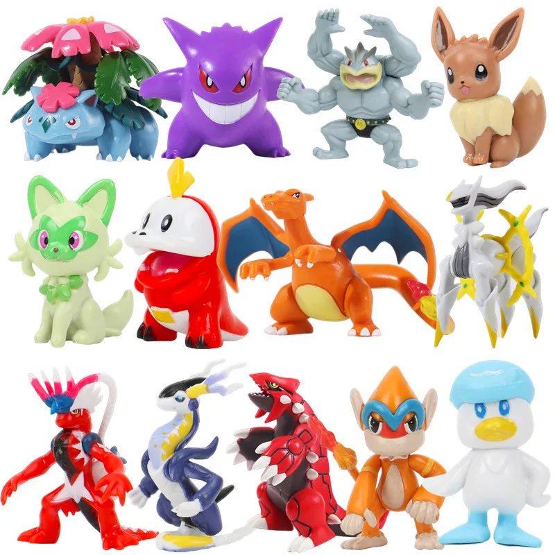 2023 Pokemon Scarlet and Violet figures toys 6 10cm Sprigatito Quaxly