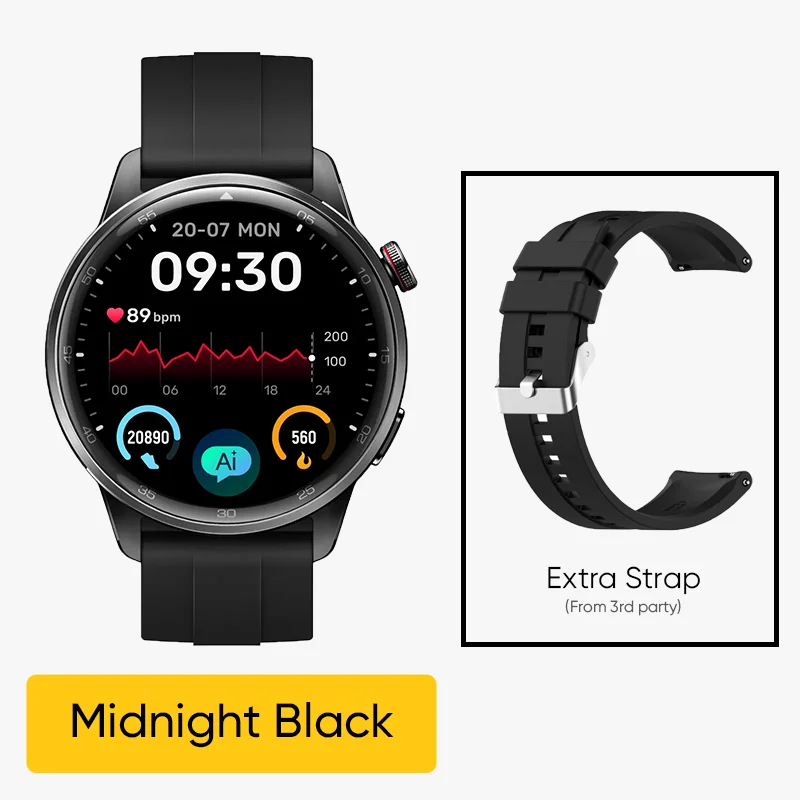 Versión global realme Watch S2 Reloj inteligente Pantalla AMOLED de 1,43'' Batería de 20 días de duración Spuer AI Engine IP68 Reloj inteligente resistente al agua