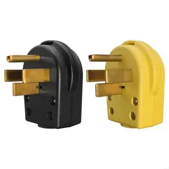 Alternative view of Industrial Strength 50A 250V 4 Poles Plug NEMA 14 50P For Commercial Appliance 193A