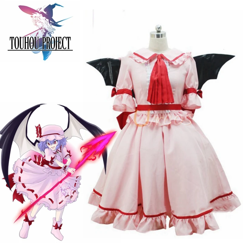 

Аниме Remilia Scarlet Delux Косплей Костюм с шляпой и крылом DF