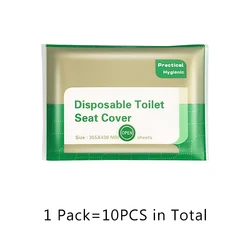 Eco - Friendly Disposable Toilet Seat Covers - Biodegradable and Portable for Travel, Camping, and Hotel Use (1 Pack YWMTD)