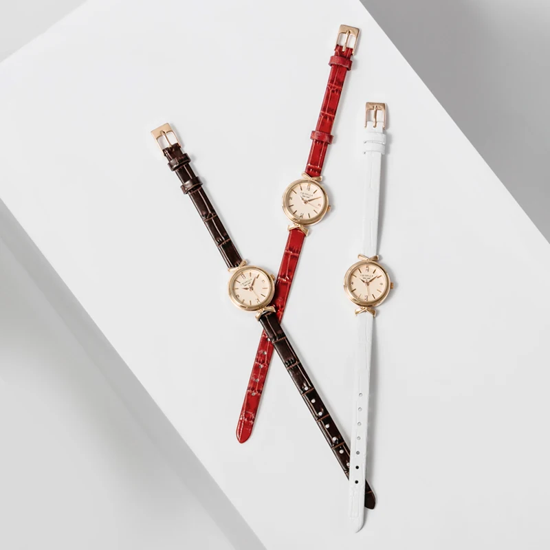 Universal Small Size Genuine Leather Watch Strap For Various Brands 6/8/10/12/13/14/15/16/17/18mm