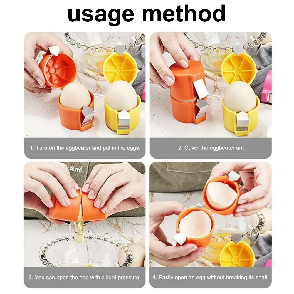 Egg Shell Opener Cube Egg Seperator Egg Cracker Shell Breaker For Cooking Camping