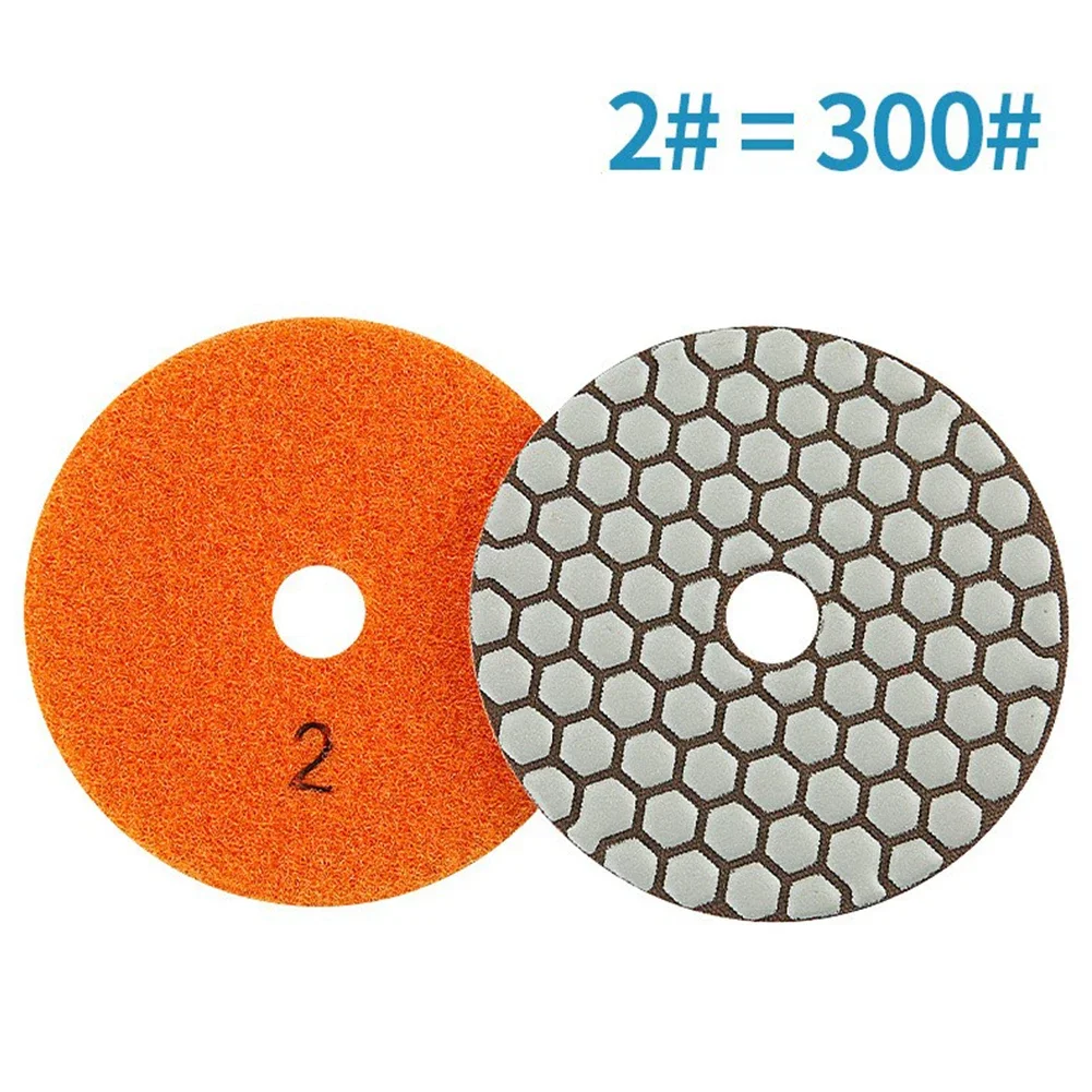 4 Inch Diamond Dry Polishing Pad Flexible Sanding Disc For Granite Marble For Marble Granite Quartzite Glass
