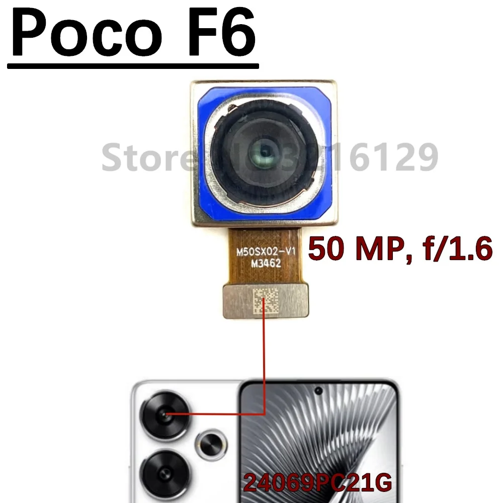 Front Rear Camera For Xiaomi Poco F6 PocoF6 Backside Facing