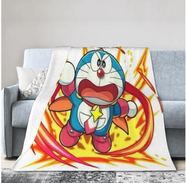 

Одеяло Doraemon для спальни, дивана, одеяло с рисунком звезд, фланелевое одеяло, цветное домашнее декоративное покрывало для кровати