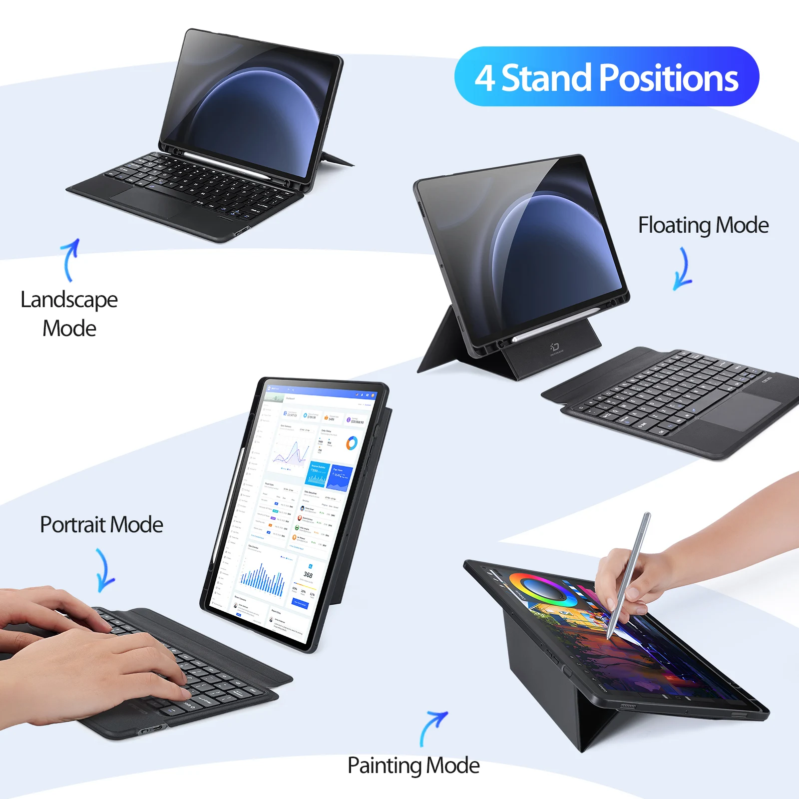 Tablet Keyboard Case for Galaxy Tab