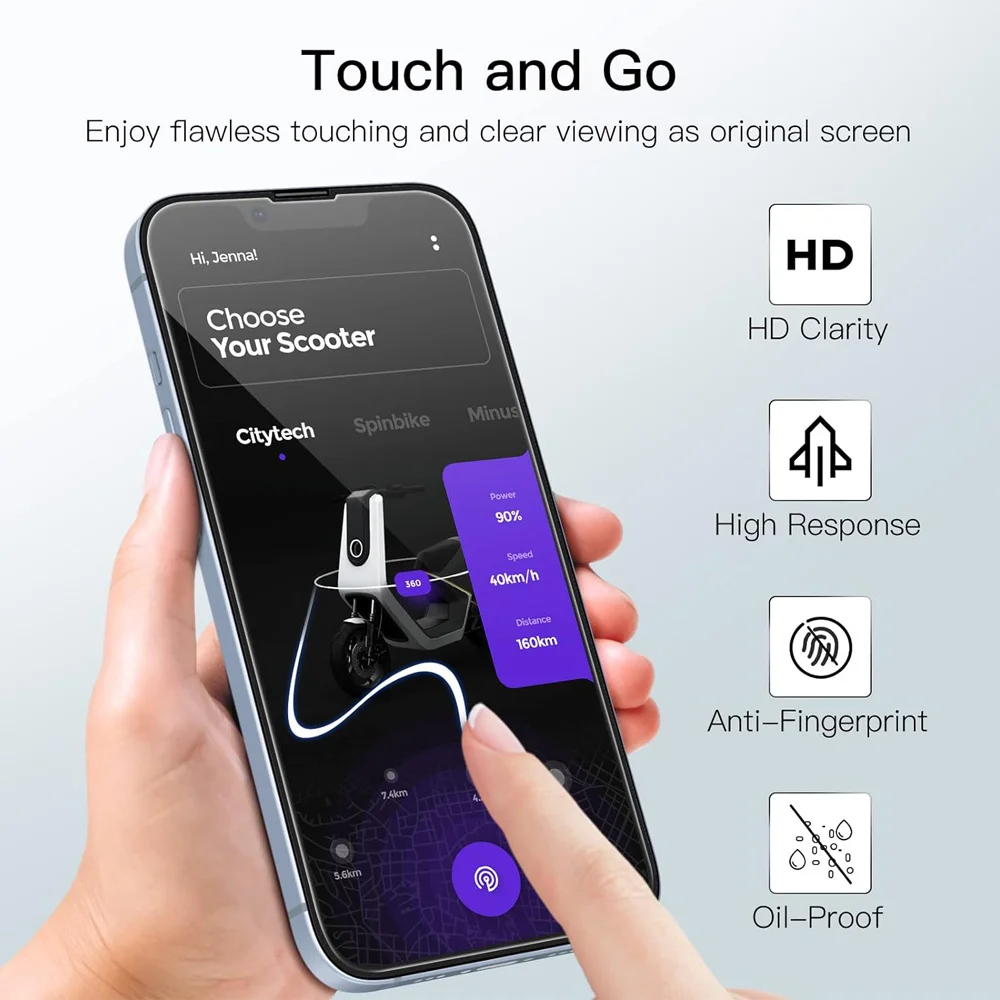 3PCS Tempered Glass For iPhone 13 14 15 Pro Max Screen Protector For iPhone 11 12 Pro protector pantalla iphone 13 Phone Film