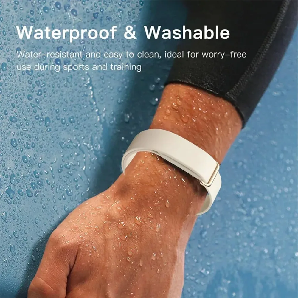 Enhanced Silicone Sport Watch Strap - Durable Rubber Replacement Band