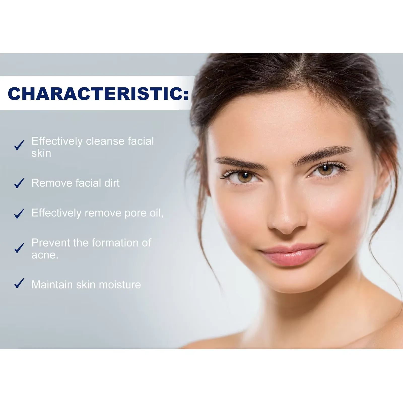 Facial Cleanser Anti Acne Oil Control Blackhead Remover Shrink Pores Deep Cleansing Acne Treatment Moisturizing Face Wash 100g 5