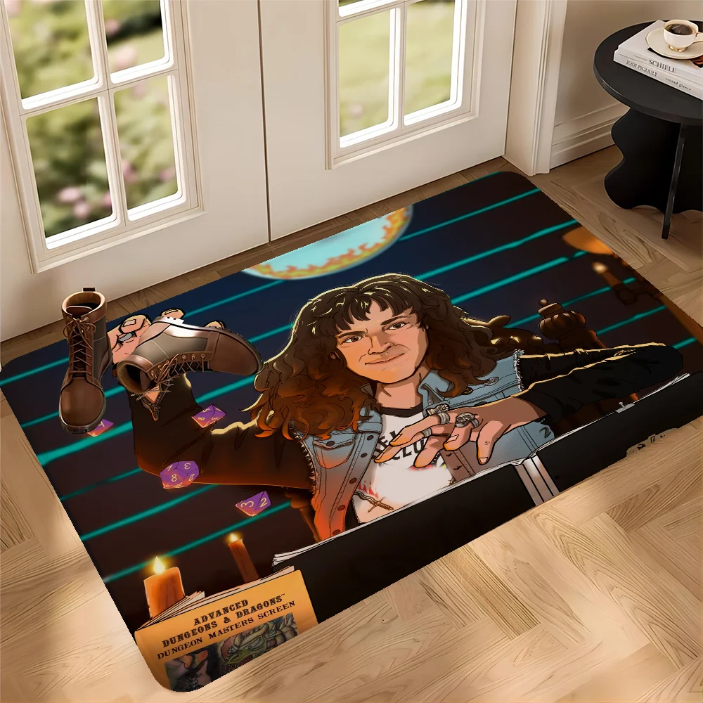 thumbnail image 1 of Alfombrilla de baño de estilo nórdico de Eddie Munson de Stranger Things, alfombrillas para el baño y el inodoro, alfombrilla de bienvenida para el dormitorio, 1 of 5