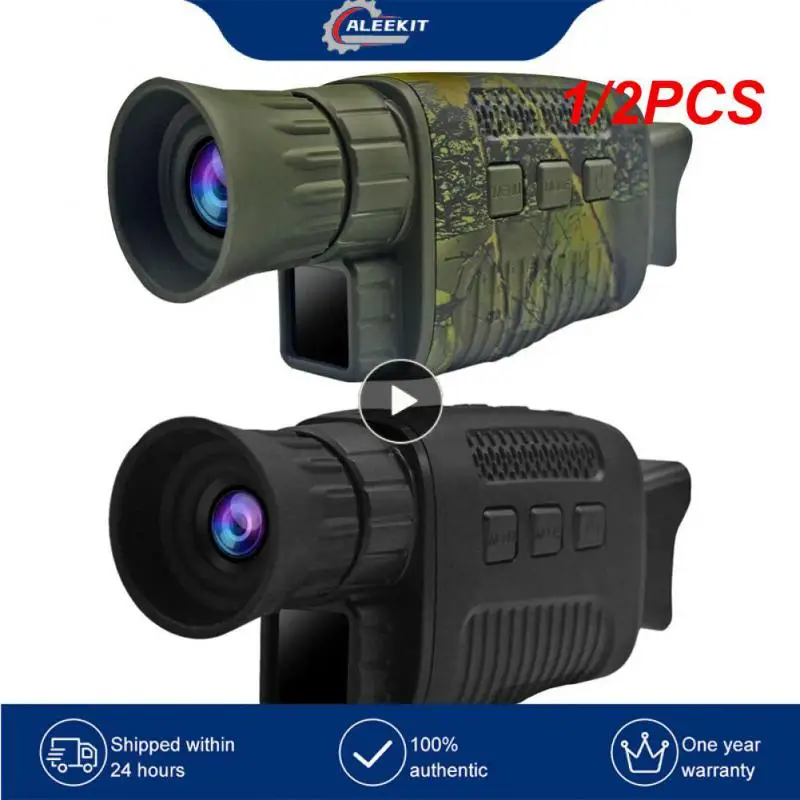 

1/2PCS Night Vision Device Infrared Optical Night Vision Monocular Device 9 Languages 5X Digital Zoom Photo Video Playback