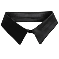 Chemise à revers détachable pour femmes et adultes, classique, noir/blanc, faux col, faux chemisier, accessoires pour vêtements 5