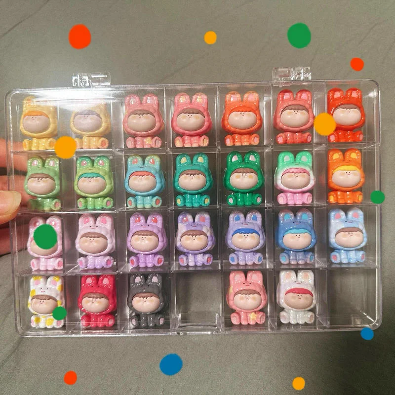 24 Grids Multifunctional Compartment Plastic Storage Box Jewelry Earring Box Screw Container Home Storage Case Craft Display