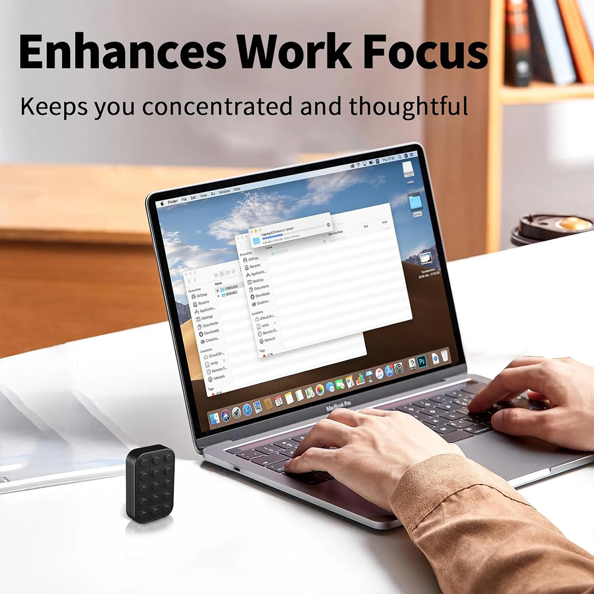 손가락 끝 자이로스코프, 다방향 움직임, 소형 및 창의적인 디자인, 사무실 데스크탑에 적합