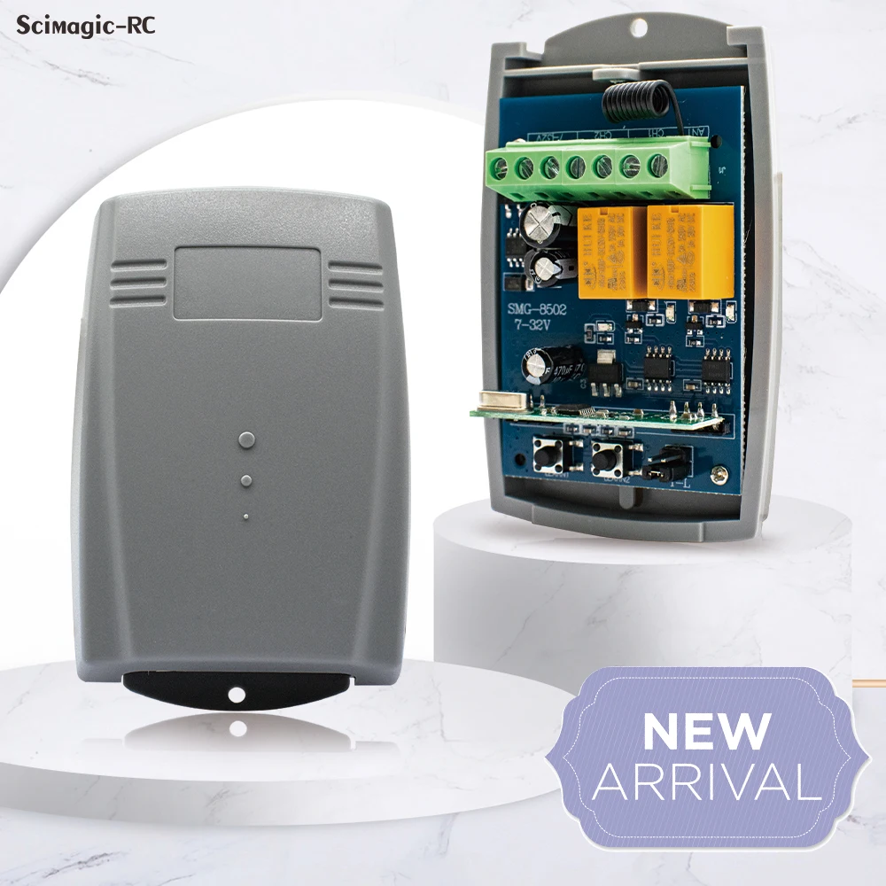 Universal Remote Control Garage Door Receiver 732V 85250V 433.92MHz Fixed Rolling Code for