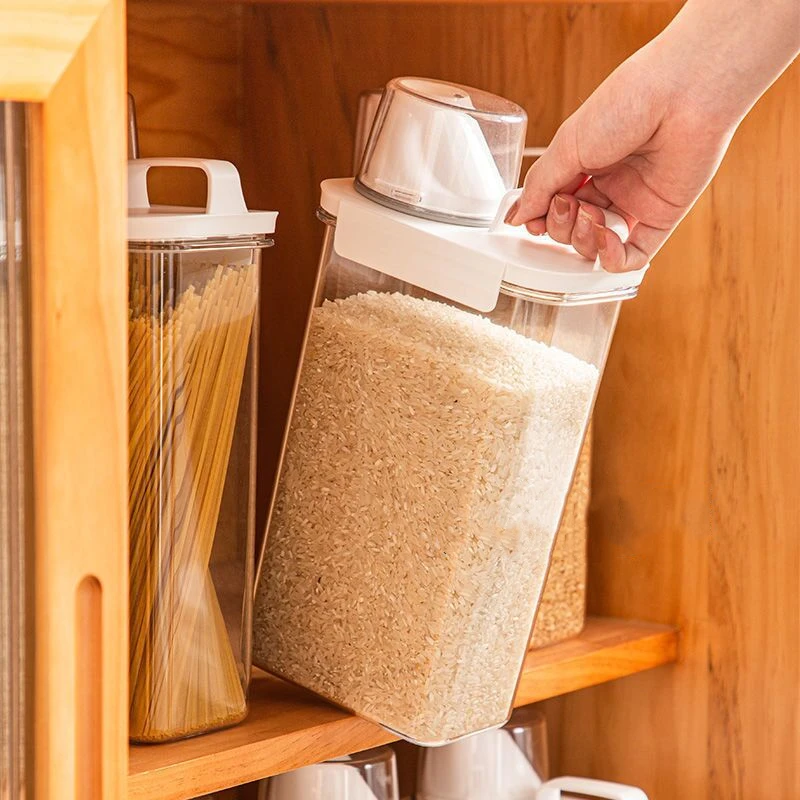 large flour storage containers
