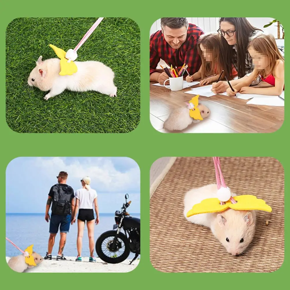 Hamster Safety Harness Leash with Wings 5
