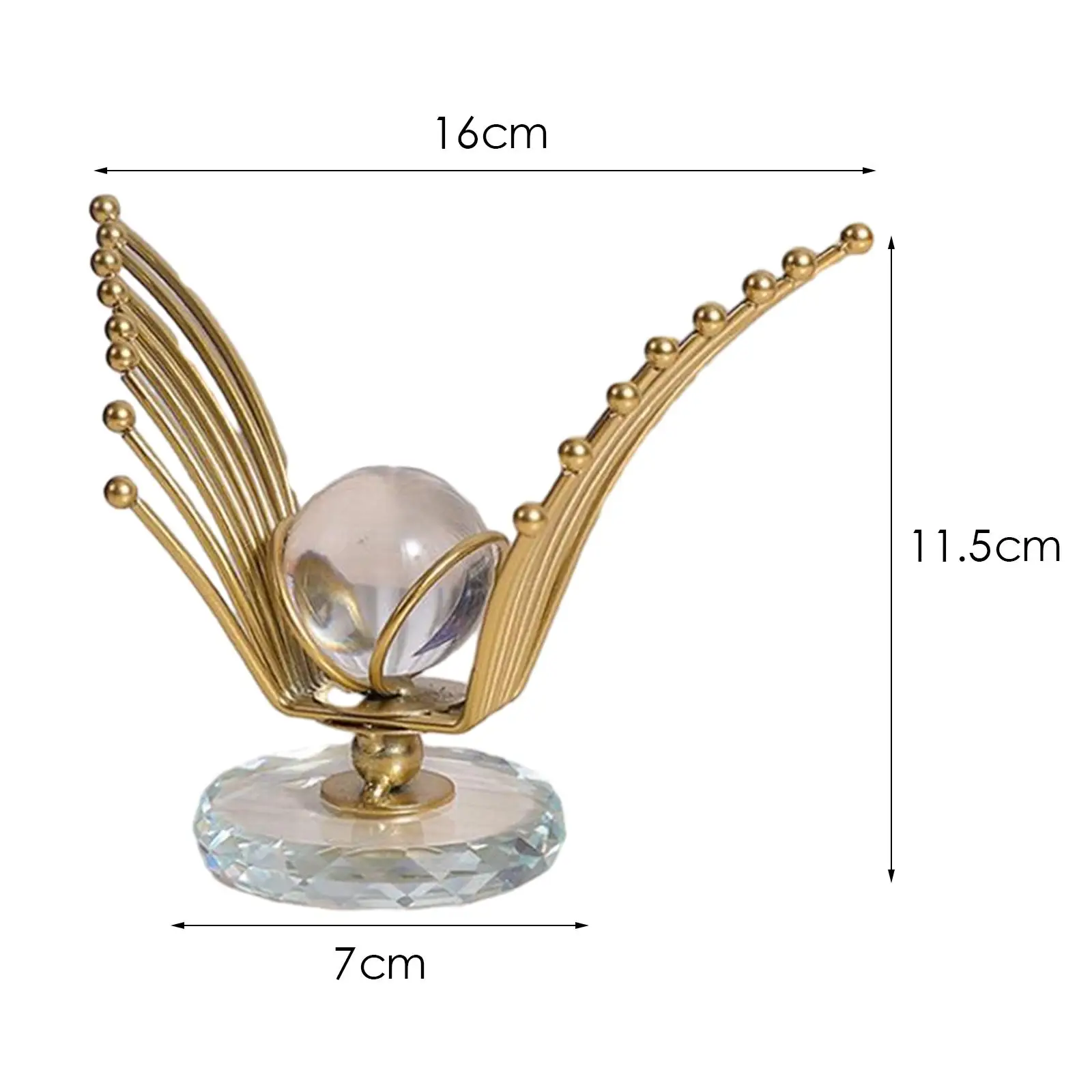 Sphere Ball Figurine Desktop Ornament for Living Room Table Centerpiece Desk