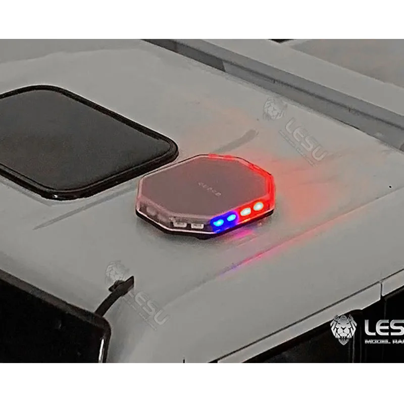 LESU für 1/14 Tamiya LED mit rot, blau und gelb wechselnden Modi, Feuerwehr-Warnleuchte für die Deckenmontage