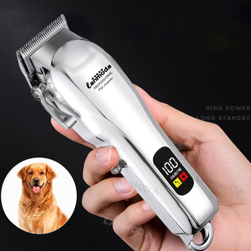 Pet Clipper Electric Dogs Grooming Clipper Professional Hair Cutter for Pets Hair Trimmer Cordless Low Noise Shaver Cutter Machine Scissors
