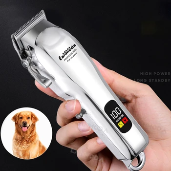 Electric Dog Grooming Clipper – Professional Cordless Pet Hair Trimmer, Low Noise Shaver 1
