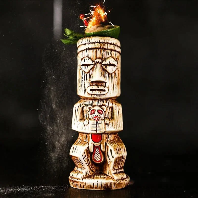 

Американский Гавайский бар постыдная фигурка керамическая TIKI кружка пляжный стакан Сделай Сам специальные напитки ночной клуб Смешные коктейльные чашки смузи стекло