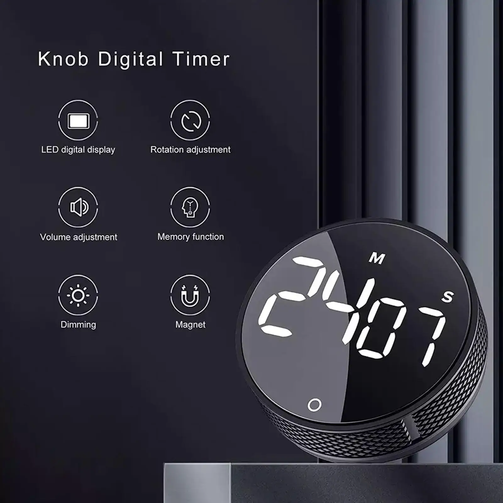 Magnetic Kitchen Timer Digital Timer Kitchen Shower Study Stopwatch LED Counter Alarm Remind Manual Electronic Countdown 2022 images - 6