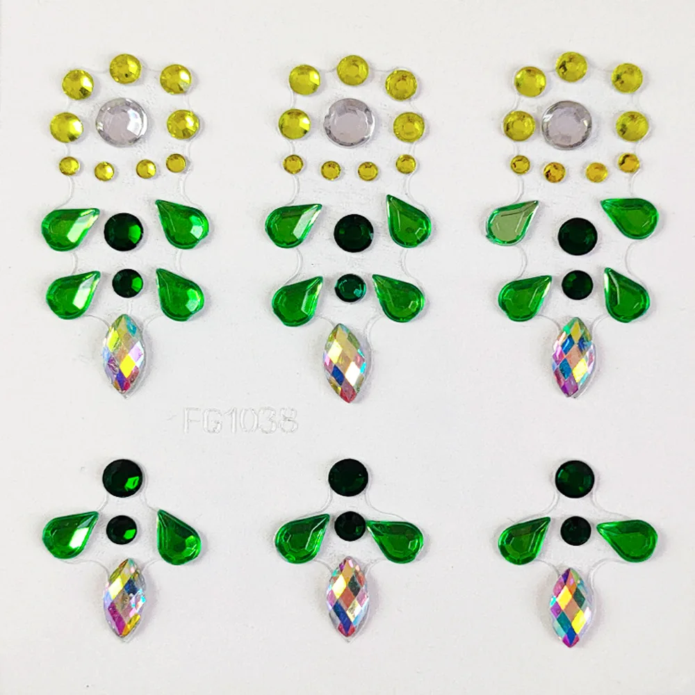 Tatuagem temporária descartável adesivos rosto jóias diy olhos testa corpo à prova drhinestágua maquiagem decoração strass colorido diamon