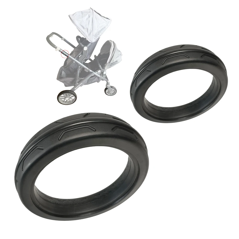 Stroller Accessories Buggy Tyre Cover For Uppababy Vista V1 / V2 Pushchair Front Or Back Wheel Tire PU 1:1 Perfect Replace