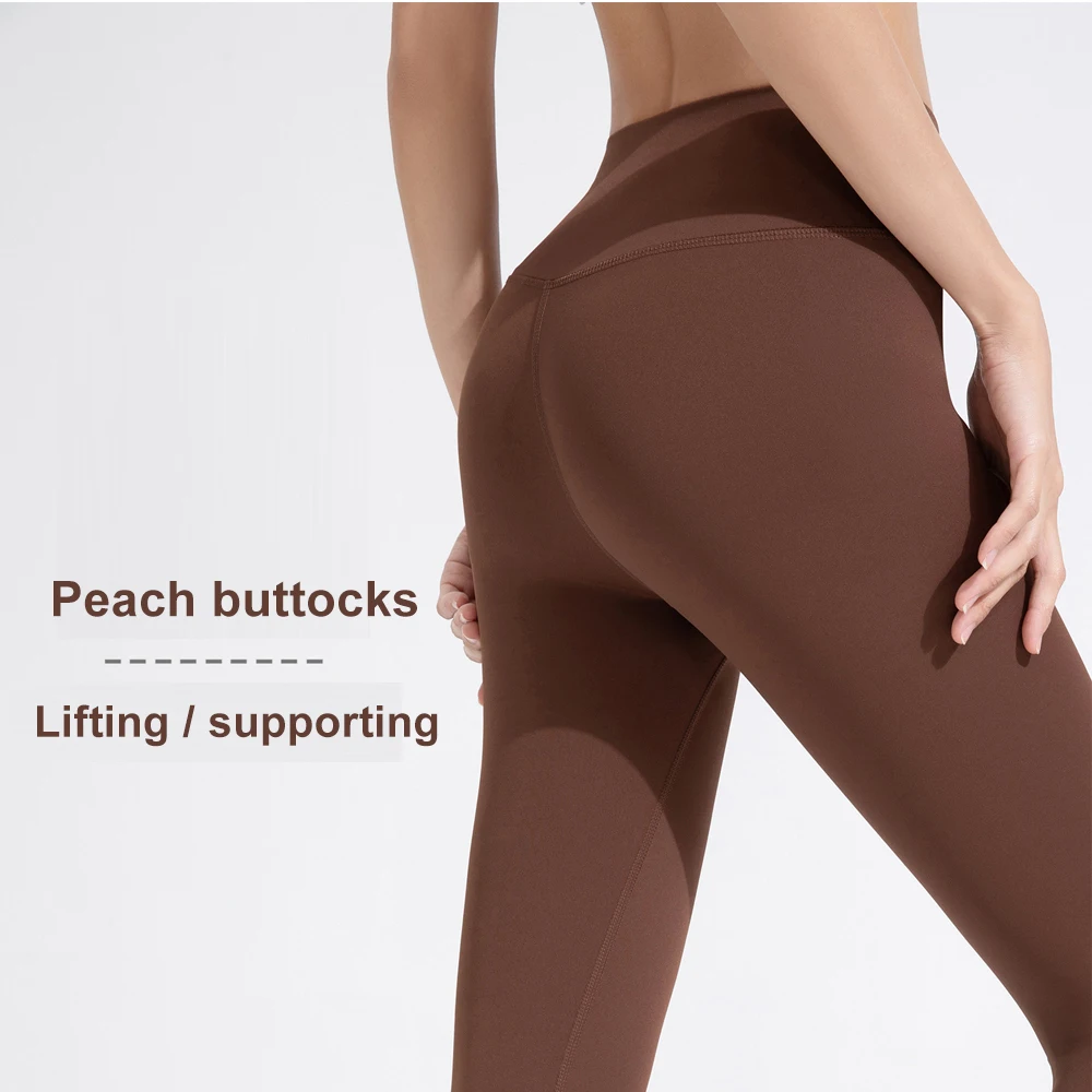 

Leggings Running Long Fitness Pants YOGA Peach Buttocks Bondage Yoga Pants Women 2024 New Style Hip-Lifting Nude High-Elastic