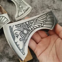 Jungle Goddess Pattern Axe Head Unsharpened for Outdoor Camping Axe Hand Axe Man Gift 2