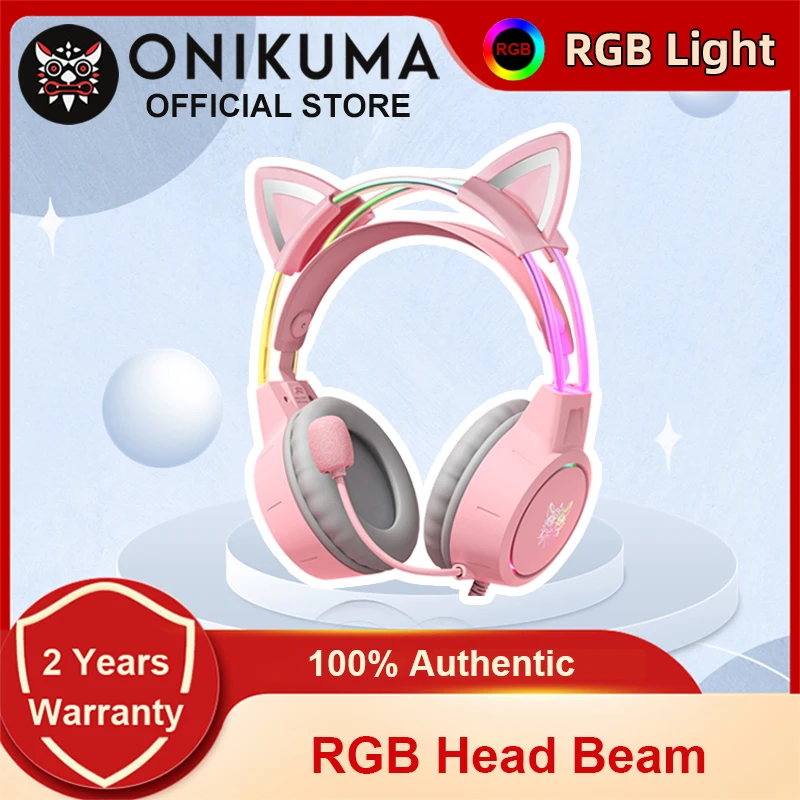 

ONIKUMA X15 Pro Wired Gaming Headphones with RGB Light Flexible Mic Button Control Stereo Surround Headset for ComputePC Gamer