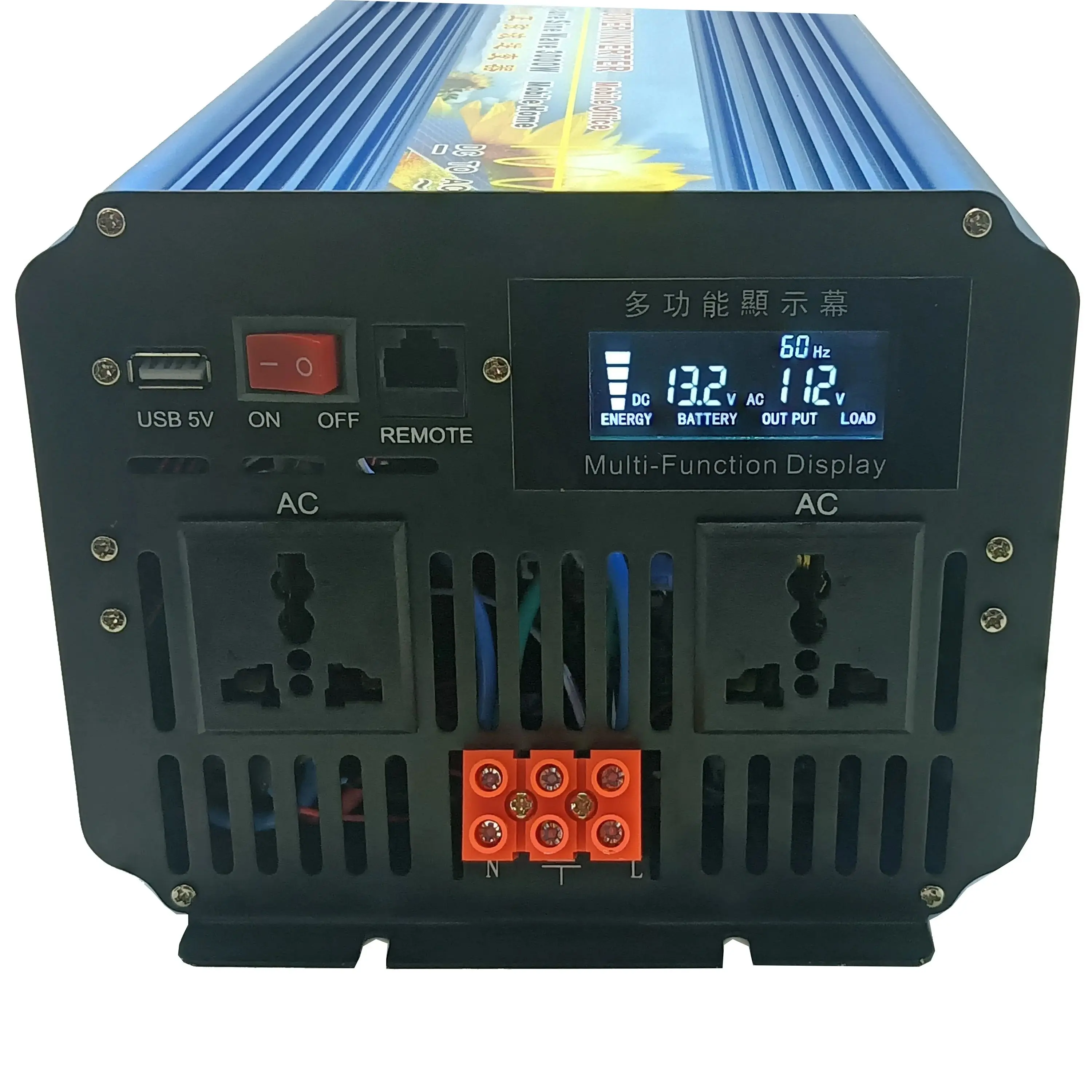 피크 전력 6000W 3000W DC 36V에서 AC 220V 230V 240V 50HZ 순..