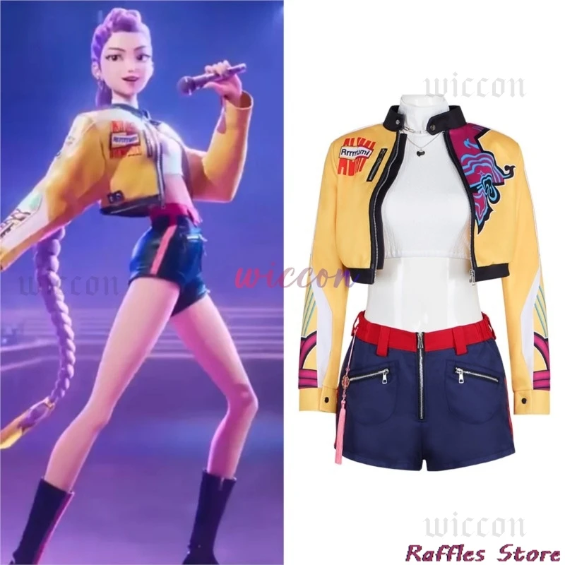 コアリ　万華鏡 KPOP Huntrix Rumi Cosplay Kostium Peruka Mira Zoey Strój