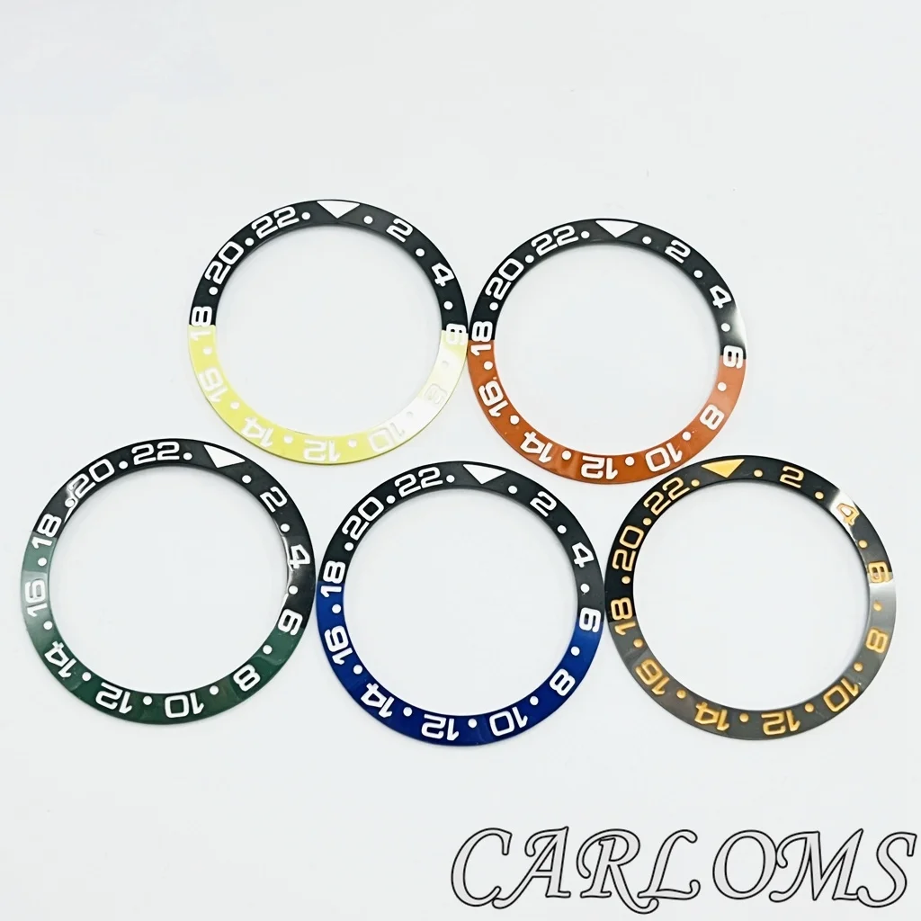 Premium Black Rose Gold Multicolor Ceramic GMT Bezel Insert