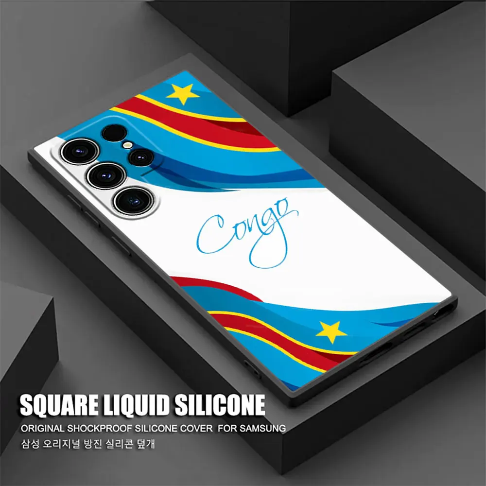 Democratic Republic of Congo Flag Silicone Phone Case