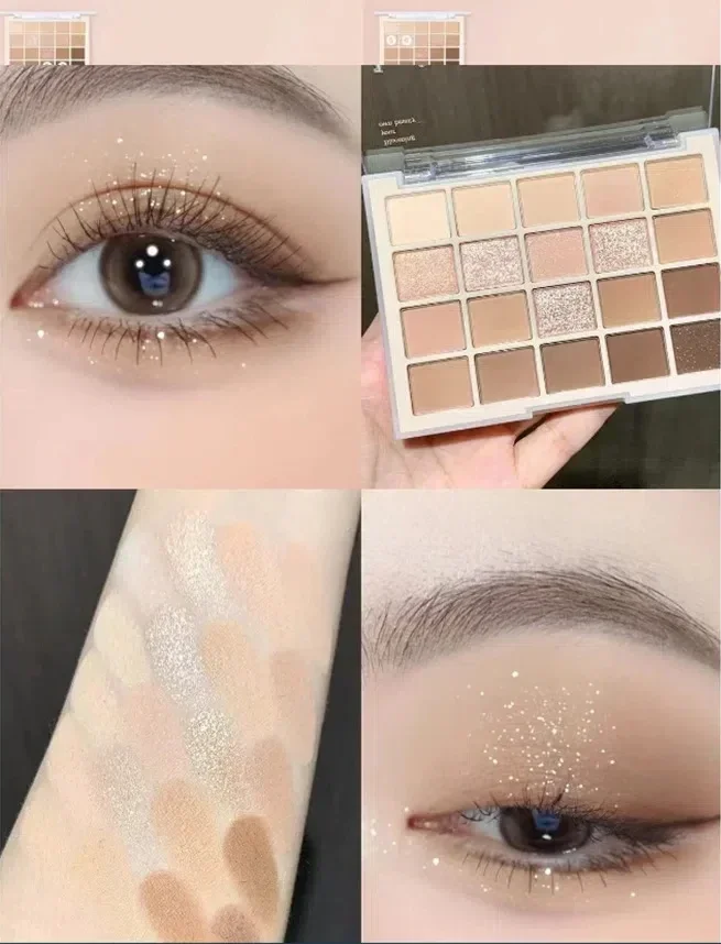Description Picture 6 of item20 Colors Low Saturation Korean Eyeshadow Palette Purple Matte Pearlescent Long Lasting Waterproof Glitter Eye Shadow Eye Makeup