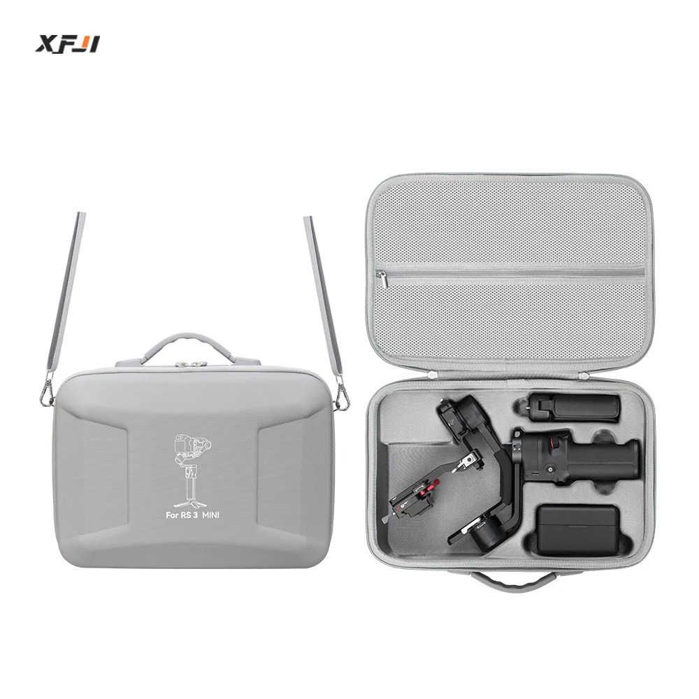 

XFJI Carrying Case for DJI Ronin RS 3 Mini Storage Box Gimbal Stabilizer Accessories DJI RS 3 Mini PU Splash-proof Shoulder Bag