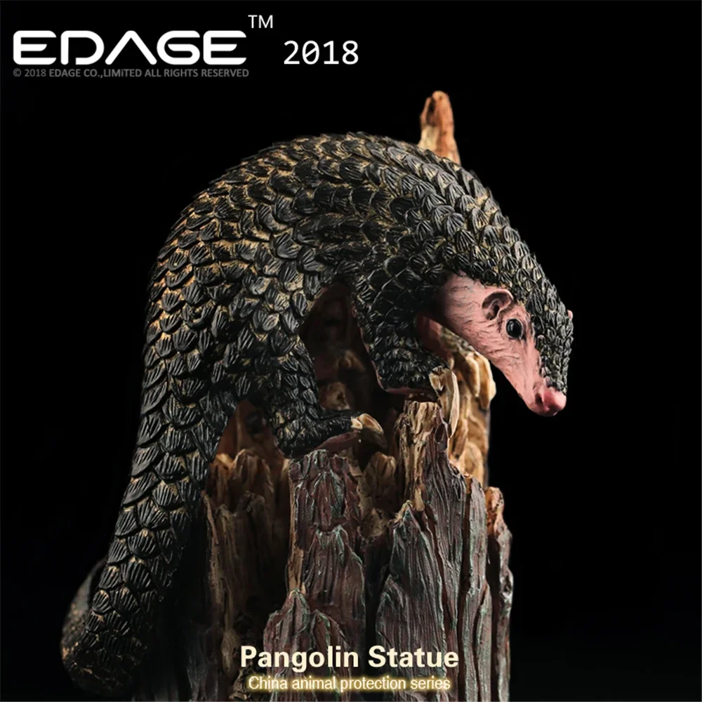 

EDAGE Chinese Pangolin Figure Animal Desktop Decoration Collection Toy Gift