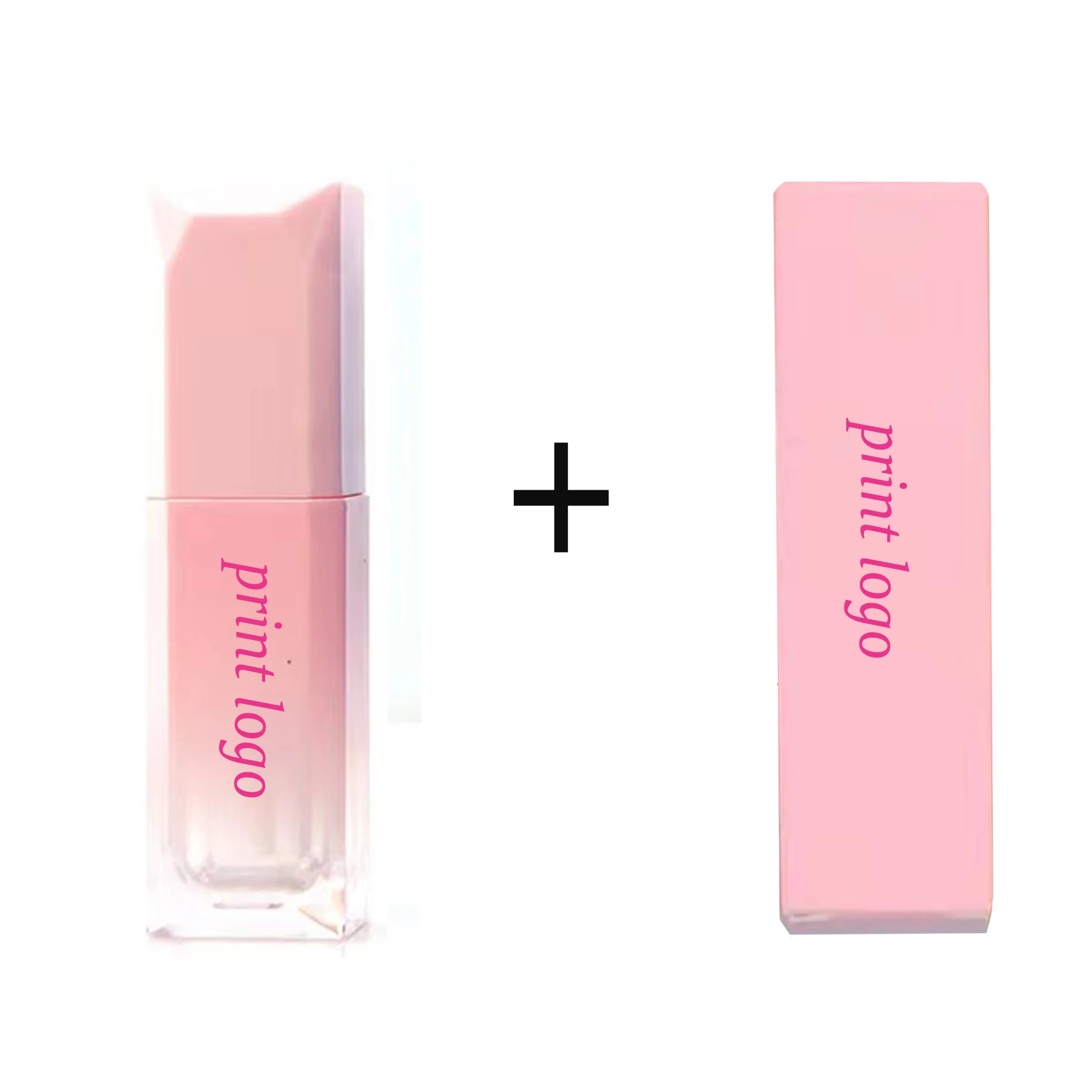 Wholesale 5ml Gradient LipglossBottle And Boxes Customize Logo Lip Stick Tubes Conrainer  Ombre Lip Gloss tube Makeup Supplier 5