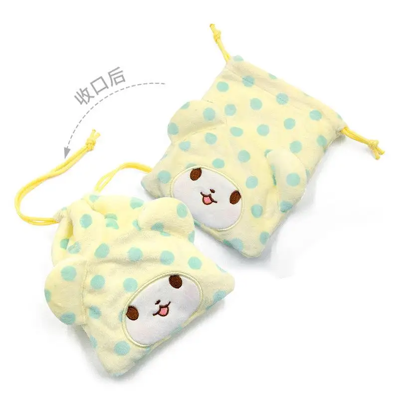 Sanrio Hello Kitty Kuromi Melody Plush Stuffed Toy Drawstring Cartoon Bag Coin Change Purse