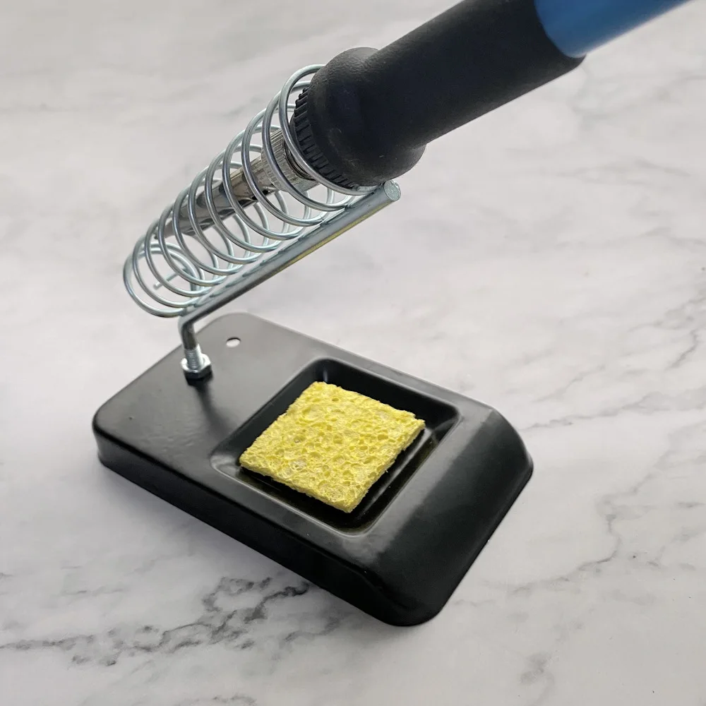 Soldering Iron Stand Portable Holder Tin
