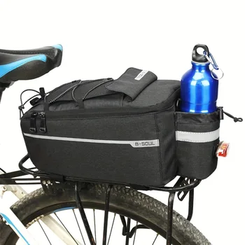 Borsa da trasporto per bicicletta da 13 litri Cestino posteriore per bici Borse per bagagliaio laterali impermeabili Portapacchi posteriore Borsa per sedile posteriore Borsa a tracolla per bagagli da ciclismo