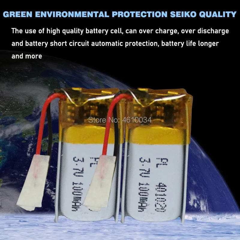 Liter energy battery Bluetooth headset 401120 401020 401220 100mAh mini smart Bracelet rechargeable 3.7V polymer lithium battery