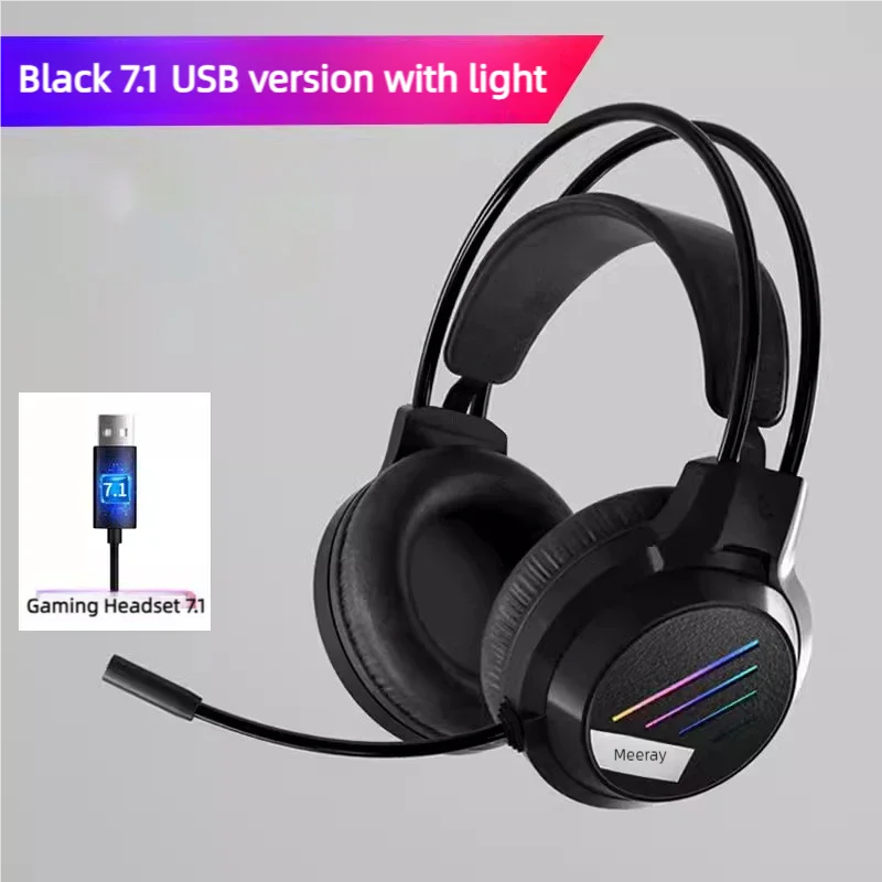 Gaming Headset 7.1 Virtual Surround Sound Headphone with Microphone Stereo headphones vibrate For PC computer Laptop